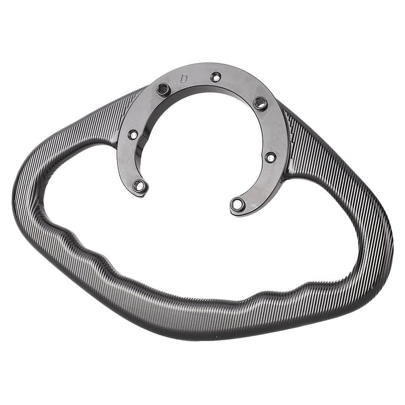 Luckmart Motorcycle Aluminium Rear Passenger Gas Tank Bar Handle Grips Bar Handlebar 7 Holes Compatible for Suzuki GSXR750 GS500E GSXR600 GSXR1100 GSXR1000 TL1000R SV650S RF600R RF900R Black - Image 4